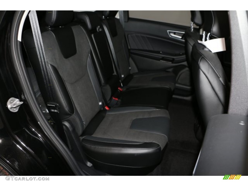 Ebony Interior 2017 Ford Edge Sport AWD Photo #118301007