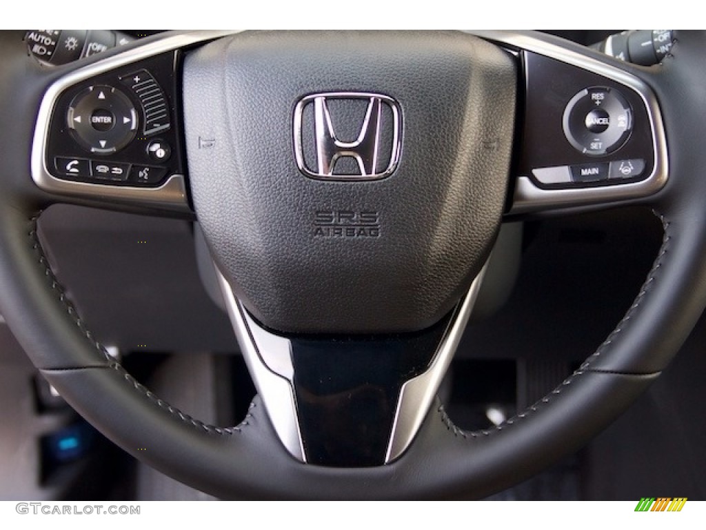 2017 Honda CR-V EX-L Gray Steering Wheel Photo #118302741