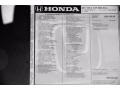 2017 Honda CR-V EX-L Window Sticker
