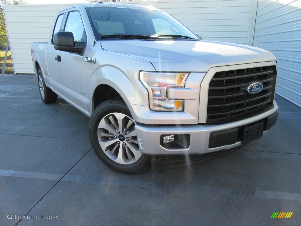 2017 F150 XL SuperCab - Ingot Silver / Black photo #2