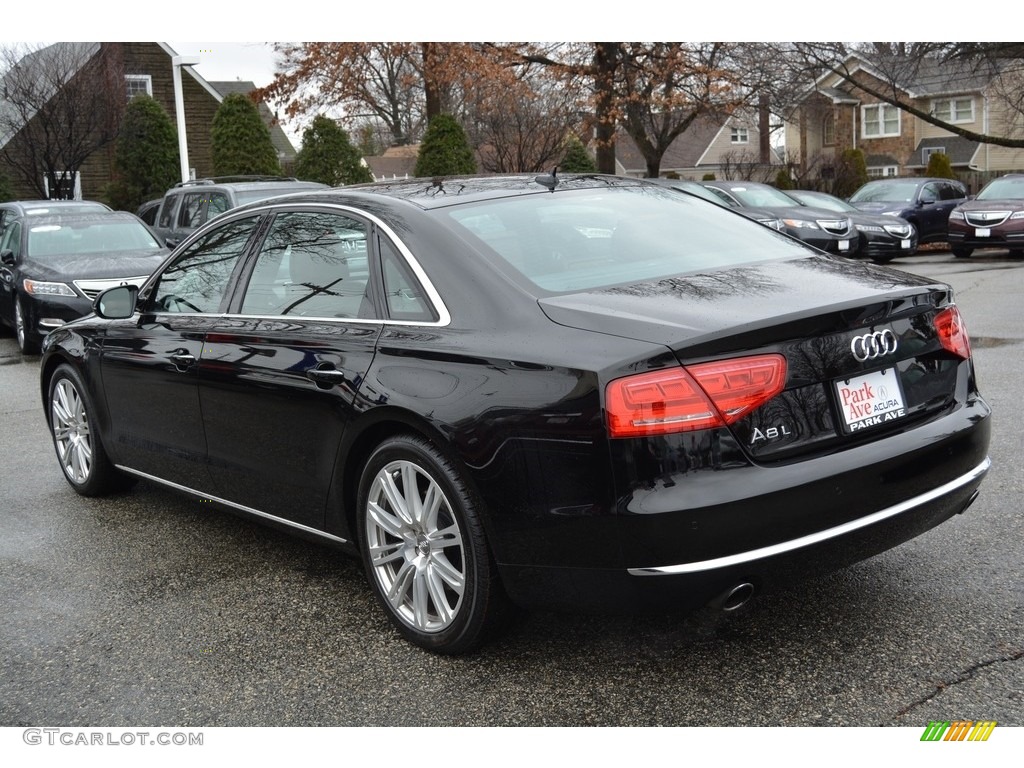 2014 A8 L 3.0T quattro - Brilliant Black / Nougat Brown photo #5