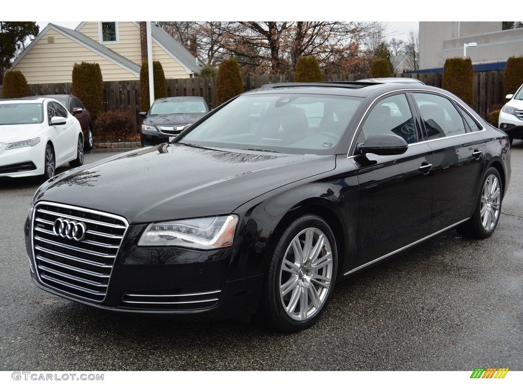 2014 A8 L 3.0T quattro - Brilliant Black / Nougat Brown photo #6