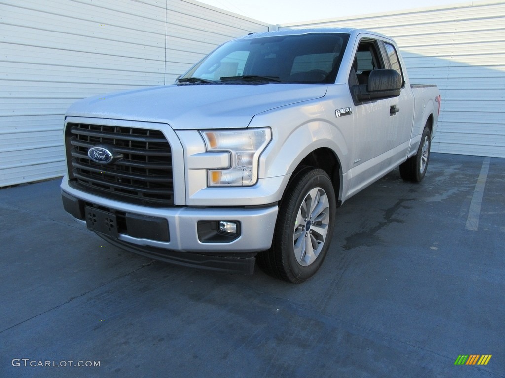 2017 F150 XL SuperCab - Ingot Silver / Black photo #7