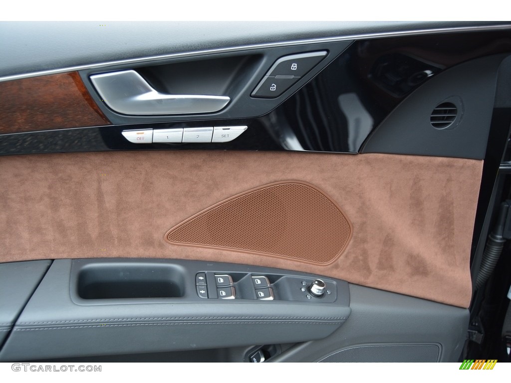2014 A8 L 3.0T quattro - Brilliant Black / Nougat Brown photo #9