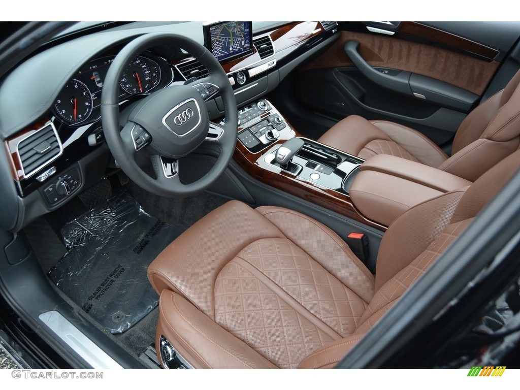 2014 A8 L 3.0T quattro - Brilliant Black / Nougat Brown photo #11