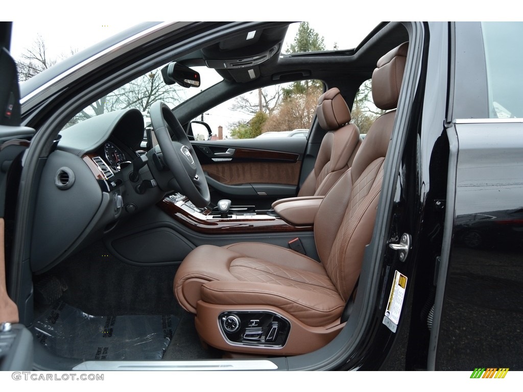 2014 A8 L 3.0T quattro - Brilliant Black / Nougat Brown photo #12