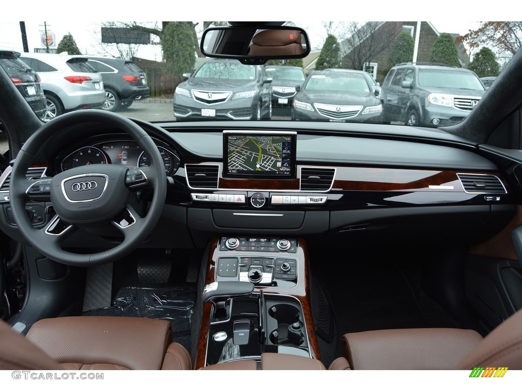 2014 A8 L 3.0T quattro - Brilliant Black / Nougat Brown photo #16