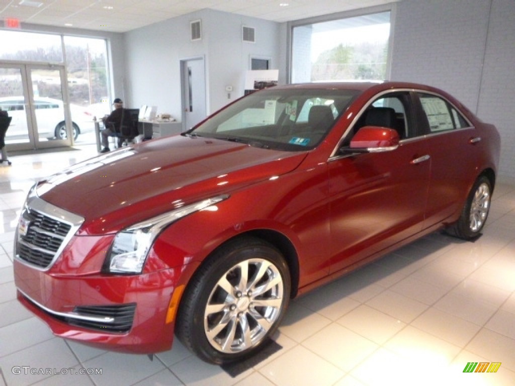 Red Obsession Tintcoat 2017 Cadillac ATS Luxury AWD Exterior Photo #118304811