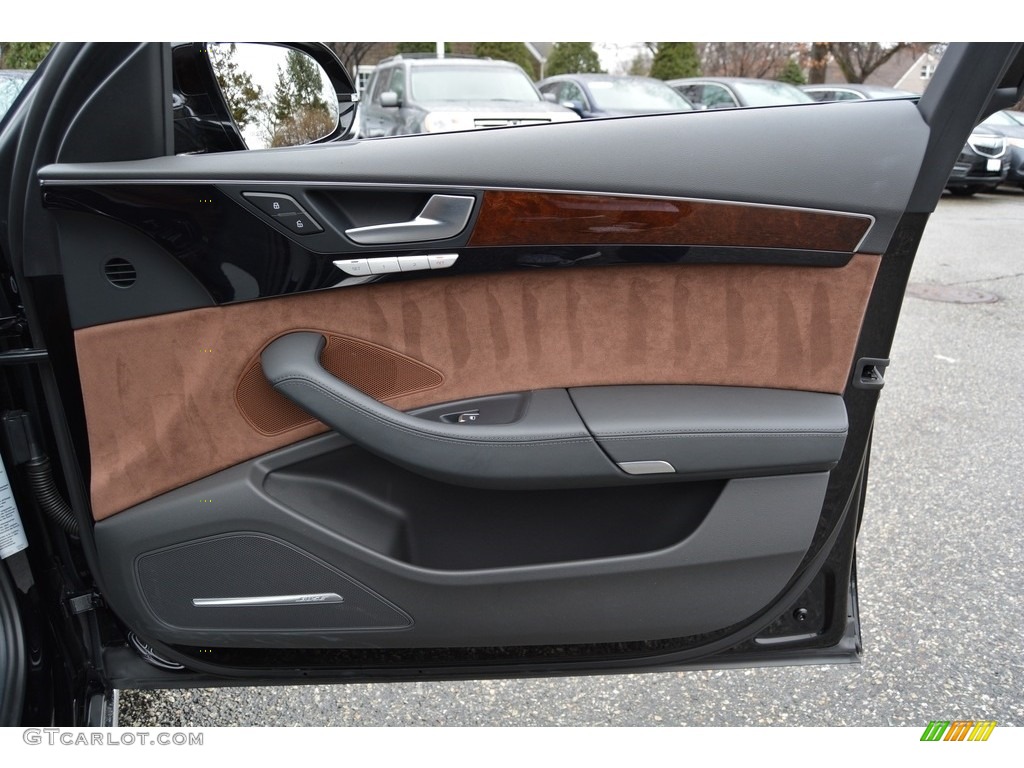 2014 A8 L 3.0T quattro - Brilliant Black / Nougat Brown photo #30