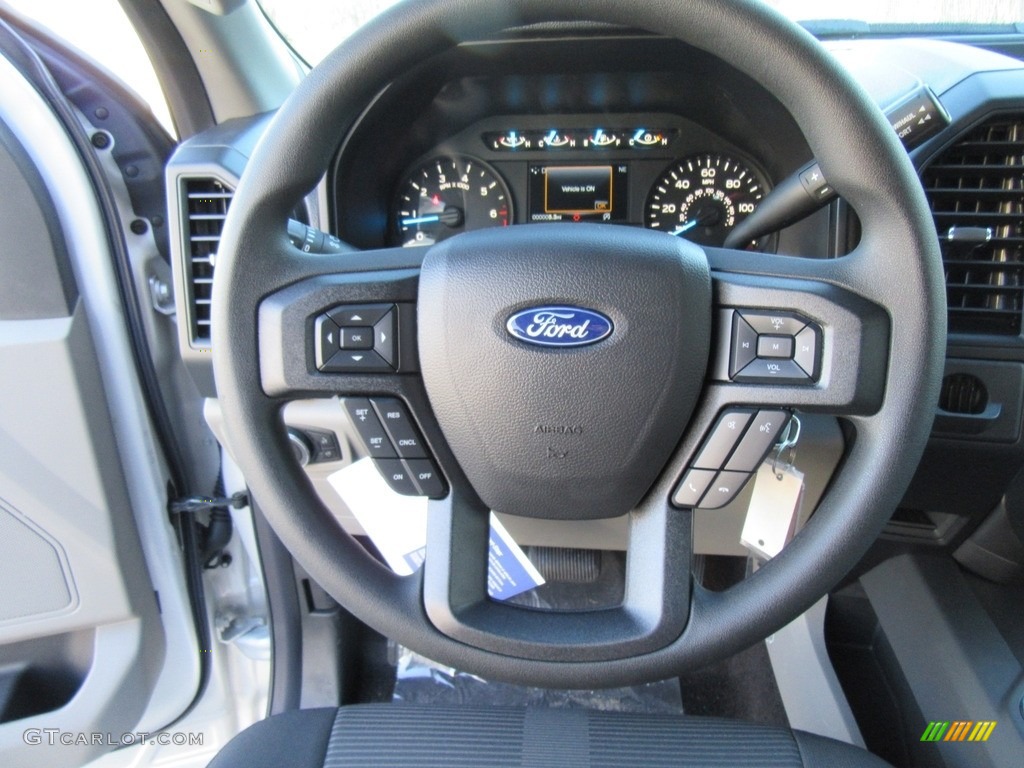 2017 Ford F150 XL SuperCab Black Steering Wheel Photo #118304832