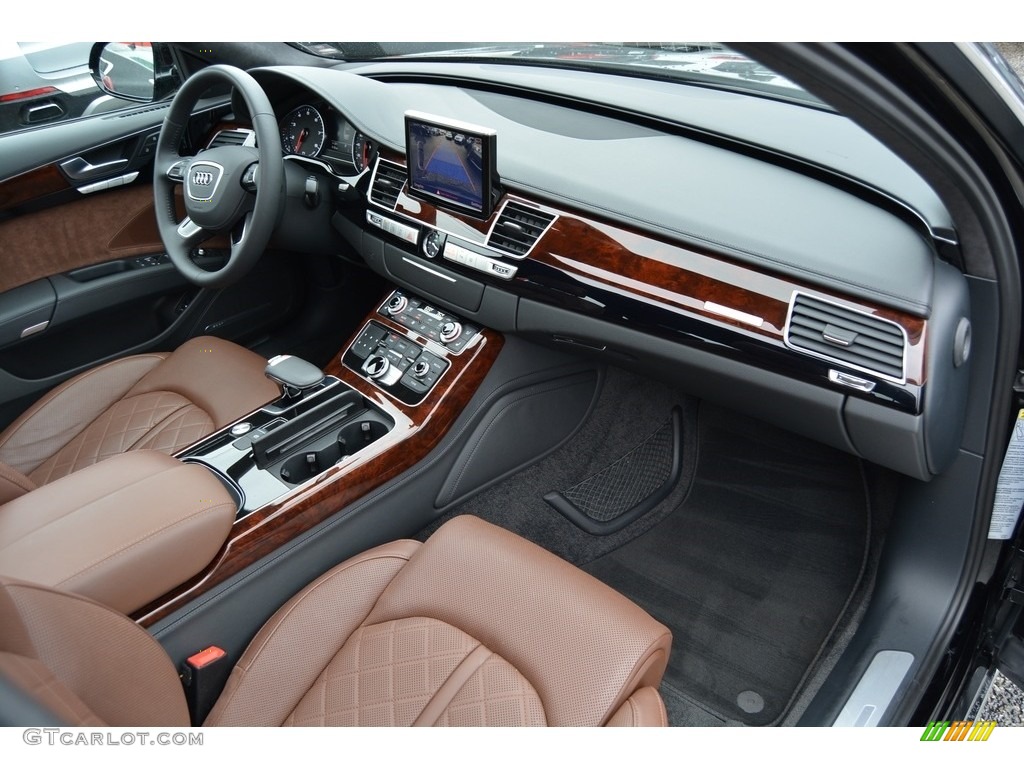 2014 A8 L 3.0T quattro - Brilliant Black / Nougat Brown photo #31