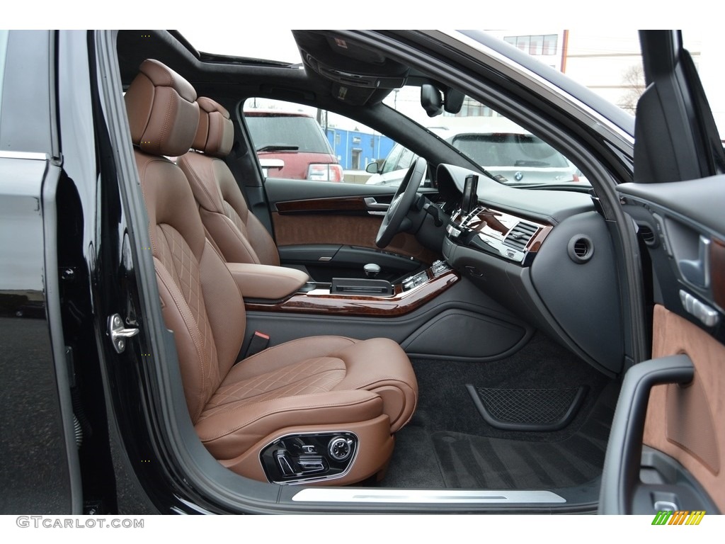 2014 A8 L 3.0T quattro - Brilliant Black / Nougat Brown photo #32