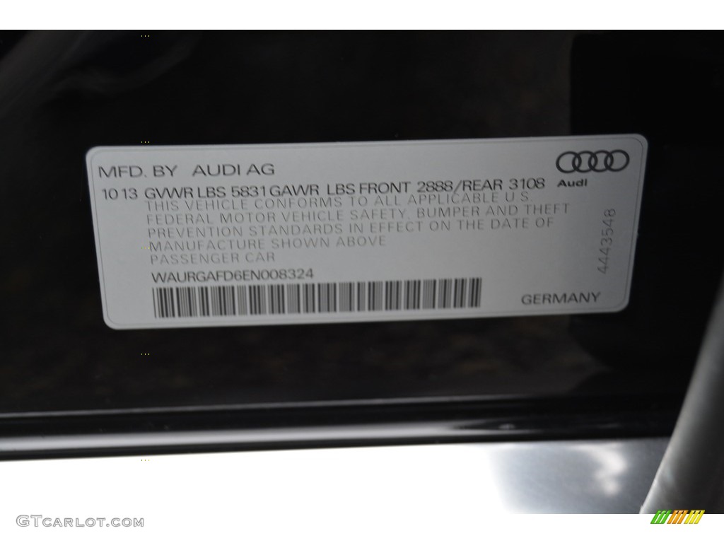 2014 A8 L 3.0T quattro - Brilliant Black / Nougat Brown photo #39