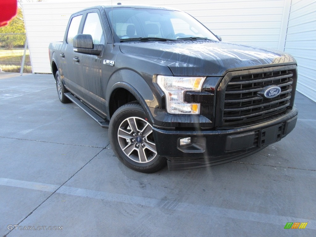 2017 F150 XLT SuperCrew - Shadow Black / Black photo #2