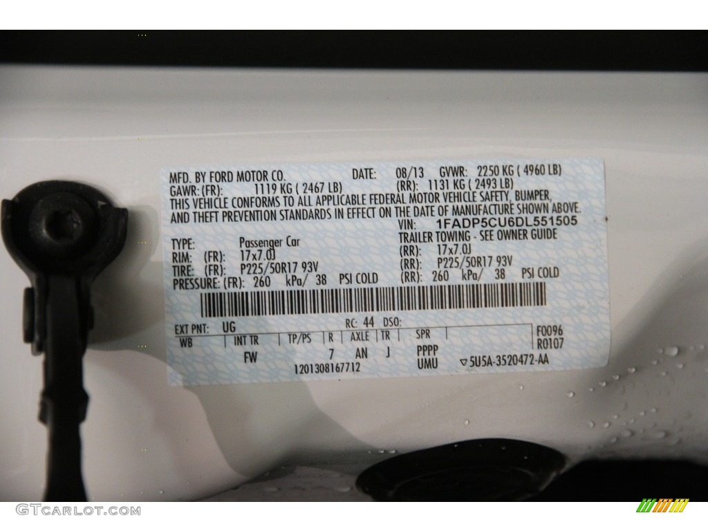 2013 C-Max Energi - White Platinum / Medium Light Stone photo #23