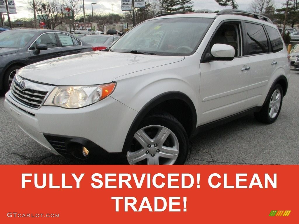 Satin White Pearl Subaru Forester