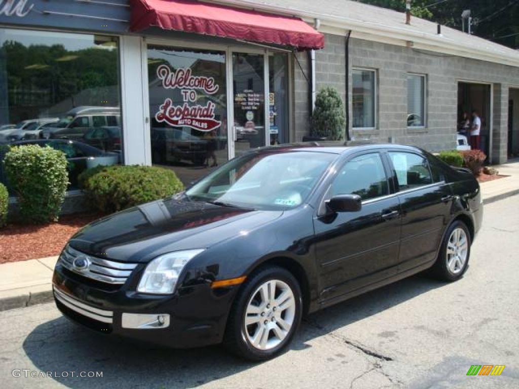 2007 Fusion SEL V6 - Black / Charcoal Black photo #1