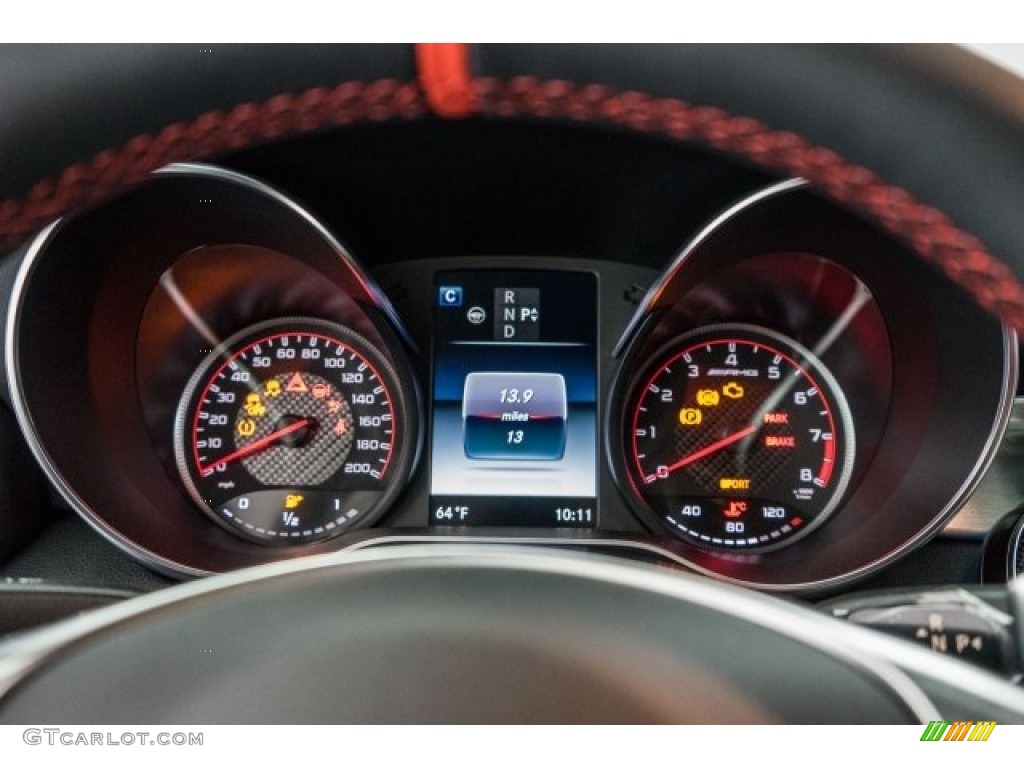2017 Mercedes-Benz C 63 AMG S Cabriolet Gauges Photo #118310549