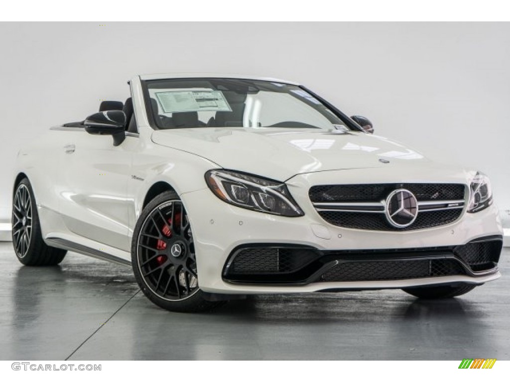 designo Diamond White Metallic 2017 Mercedes-Benz C 63 AMG S Cabriolet Exterior Photo #118310654