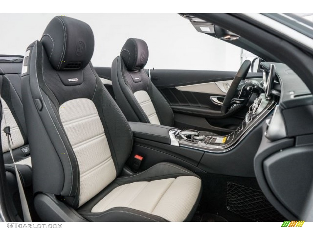 AMG Black/Platinum White Interior 2017 Mercedes-Benz C 63 AMG S Cabriolet Photo #118310924