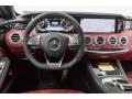 designo Bengal Red/Black 2017 Mercedes-Benz S 63 AMG 4Matic Cabriolet Dashboard
