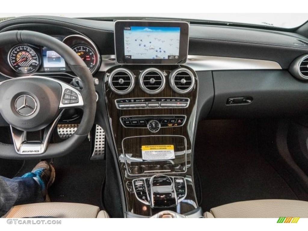 2017 Mercedes-Benz C 43 AMG 4Matic Cabriolet Porcelain/Black Dashboard Photo #118311509