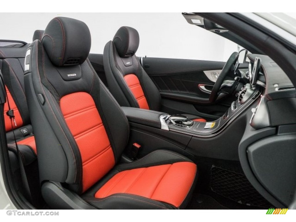 AMG Black/Red Pepper Interior 2017 Mercedes-Benz C 63 AMG Cabriolet Photo #118311624