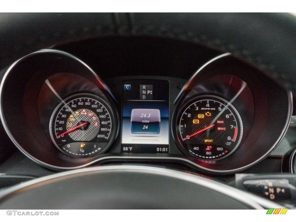 2017 Mercedes-Benz C 63 AMG Cabriolet Gauges Photo #118311725