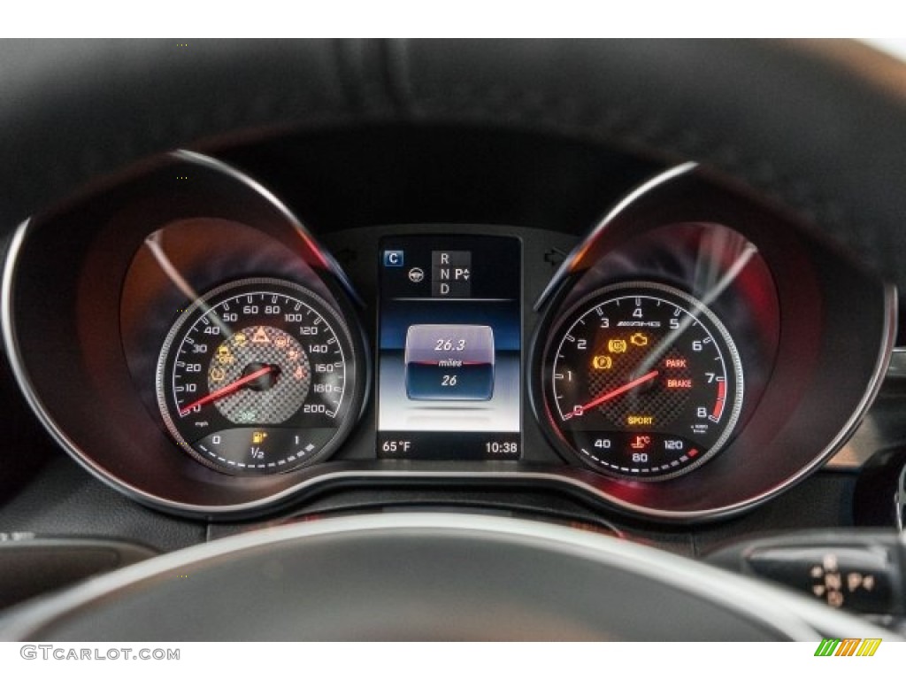 2017 Mercedes-Benz C 63 AMG Cabriolet Gauges Photo #118311914