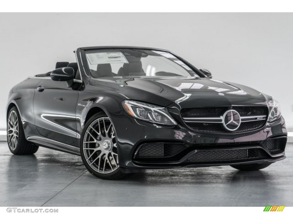 Obsidian Black Metallic 2017 Mercedes-Benz C 63 AMG Cabriolet Exterior Photo #118312031
