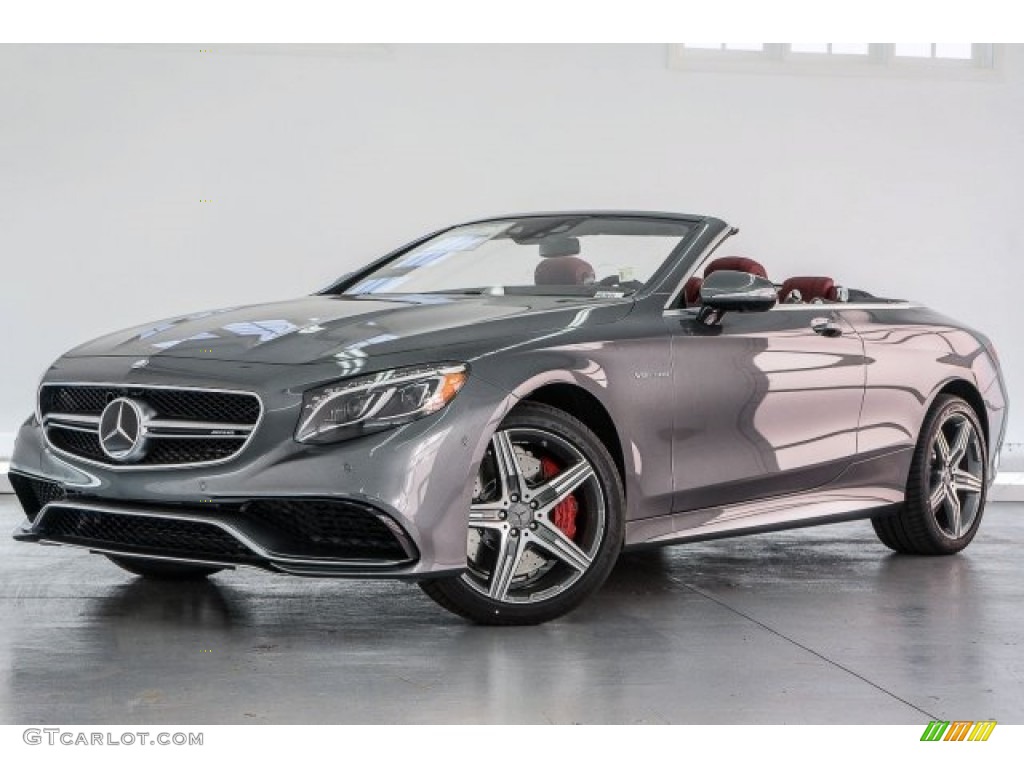 Selenite Grey Metallic 2017 Mercedes-Benz S 63 AMG 4Matic Cabriolet Exterior Photo #118312400