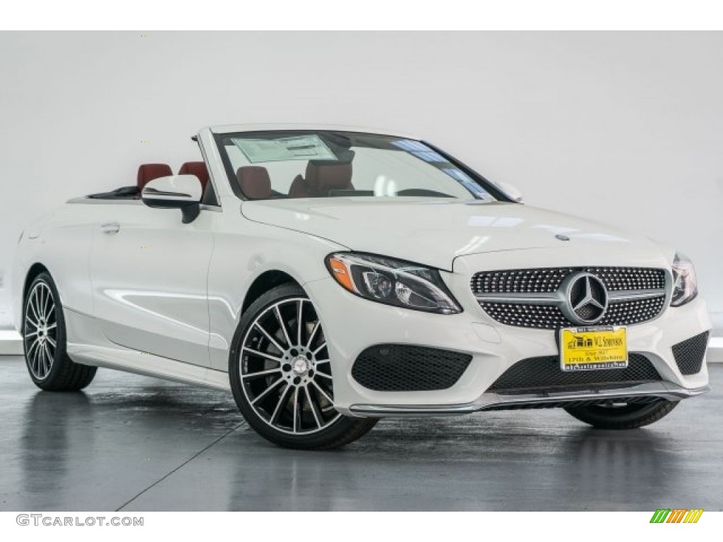 Polar White 2017 Mercedes-Benz C 300 Cabriolet Exterior Photo #118312481