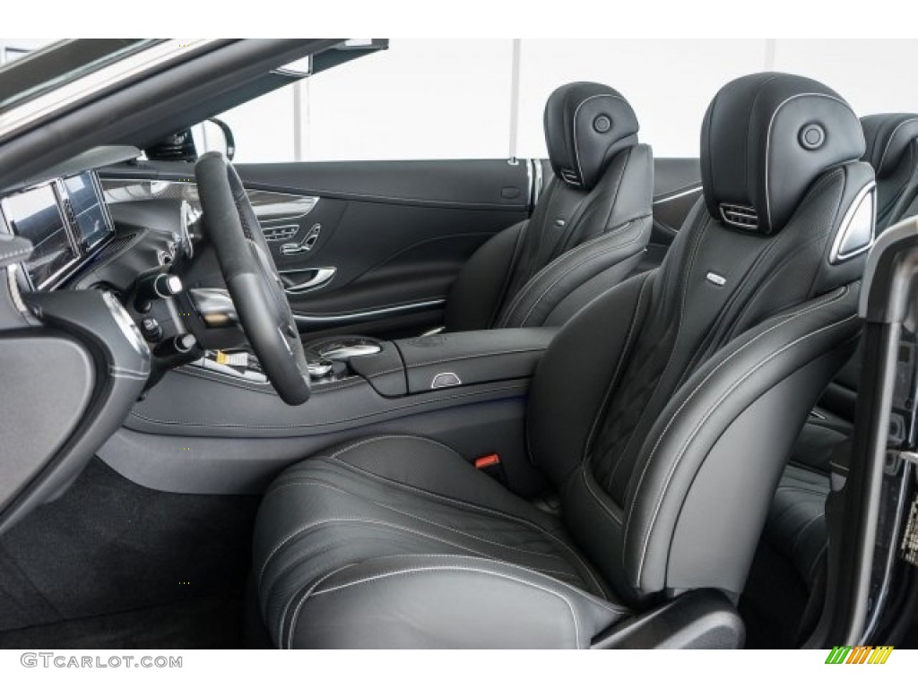 designo Black Interior 2017 Mercedes-Benz S 65 AMG Cabriolet Photo #118312835