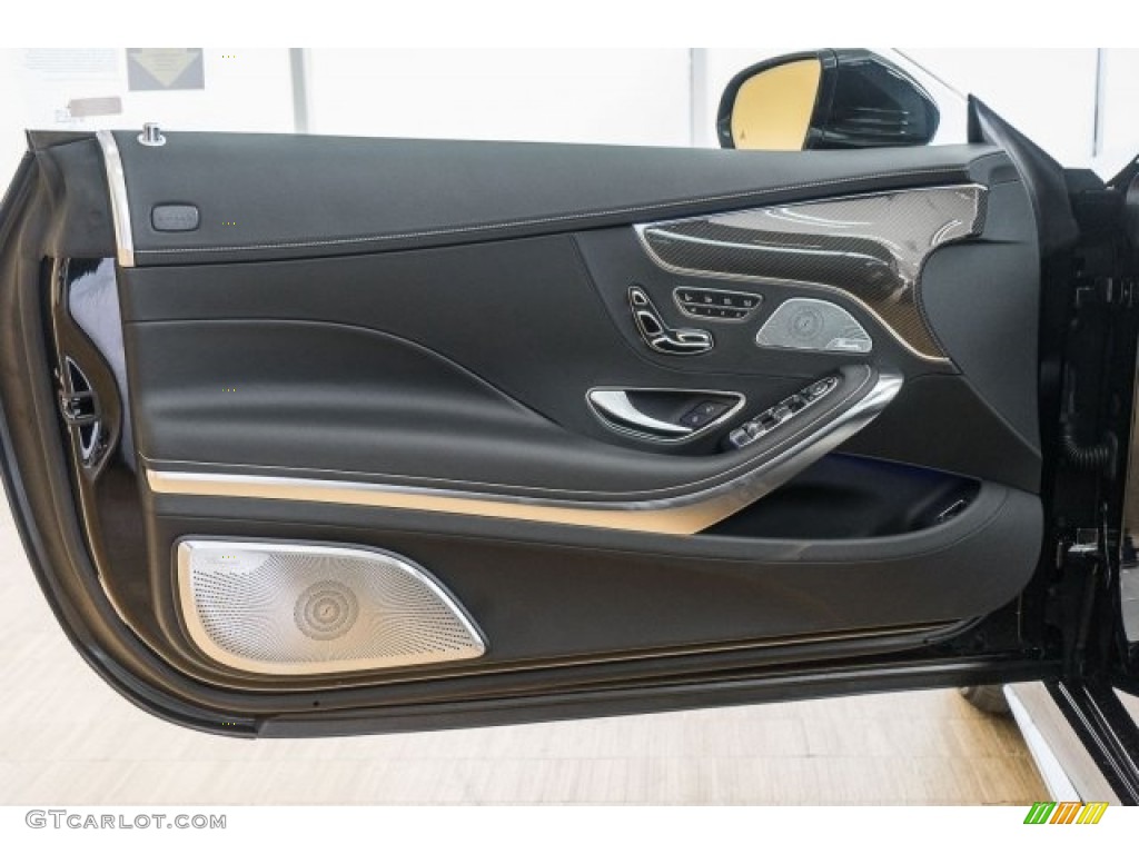 2017 Mercedes-Benz S 65 AMG Cabriolet designo Black Door Panel Photo #118313126