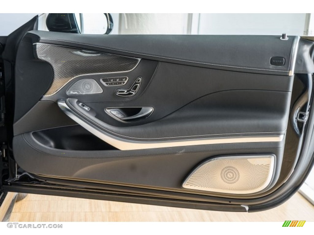 2017 Mercedes-Benz S 65 AMG Cabriolet designo Black Door Panel Photo #118313189