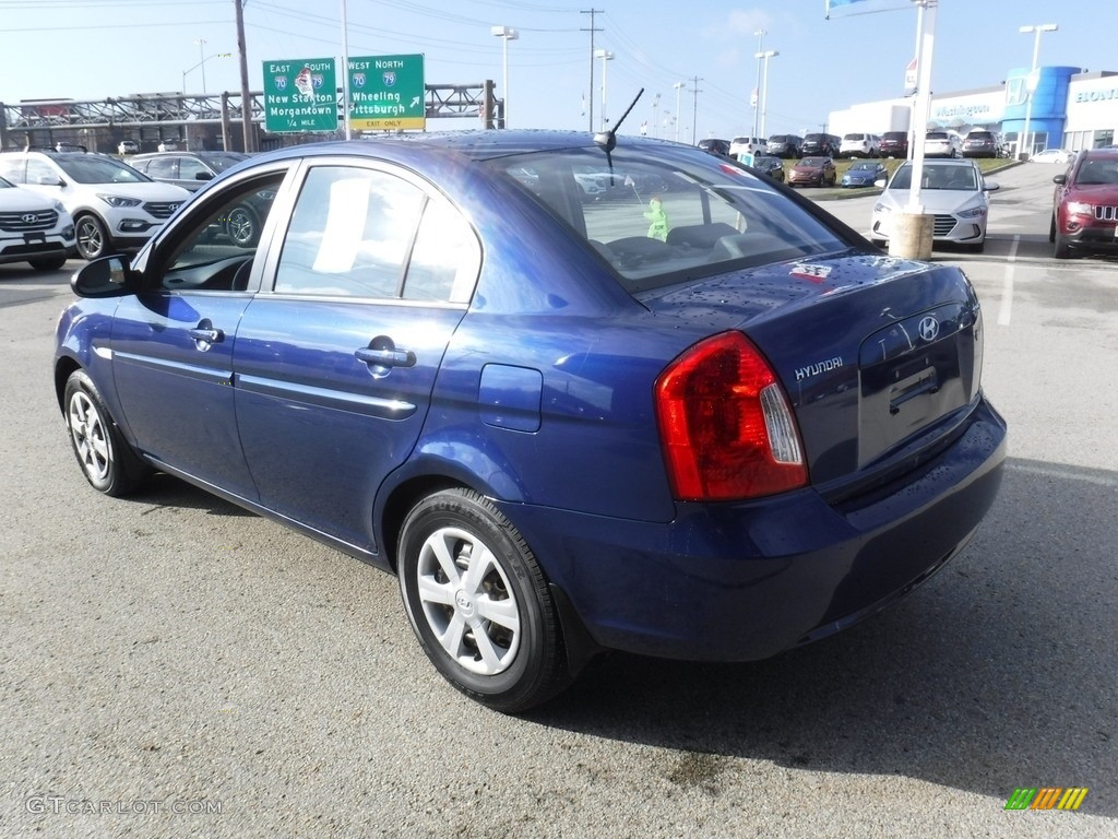 2007 Accent GLS Sedan - Dark Sapphire Blue / Gray photo #7