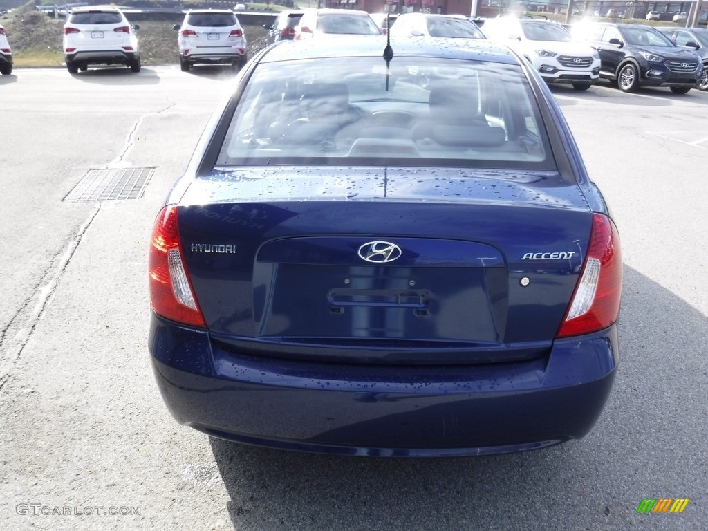 2007 Accent GLS Sedan - Dark Sapphire Blue / Gray photo #8