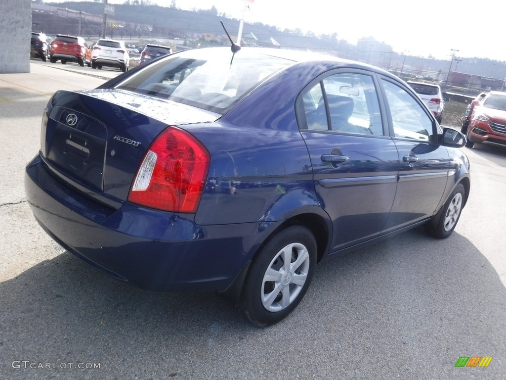 2007 Accent GLS Sedan - Dark Sapphire Blue / Gray photo #9