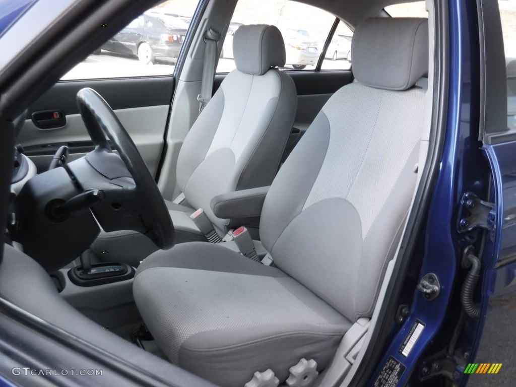 2007 Accent GLS Sedan - Dark Sapphire Blue / Gray photo #12
