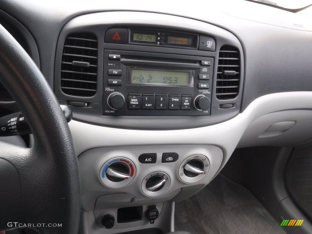 2007 Accent GLS Sedan - Dark Sapphire Blue / Gray photo #14