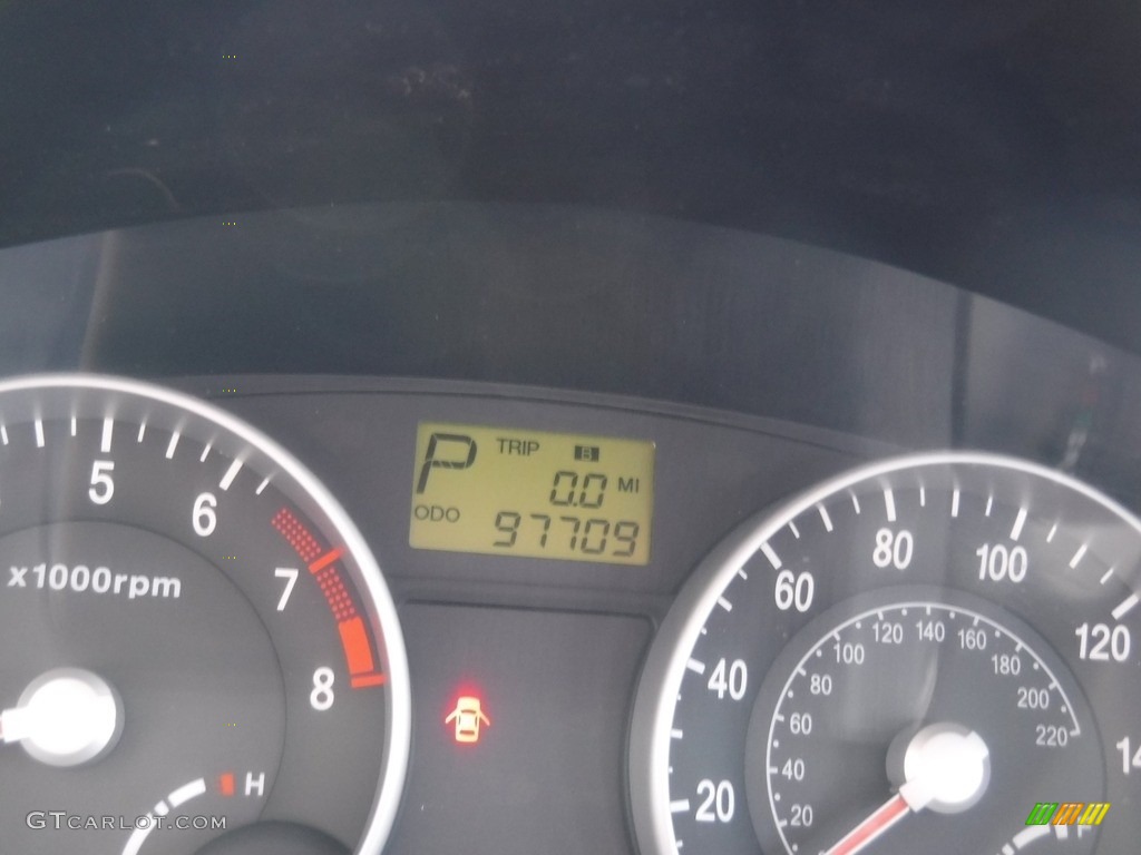 2007 Accent GLS Sedan - Dark Sapphire Blue / Gray photo #20