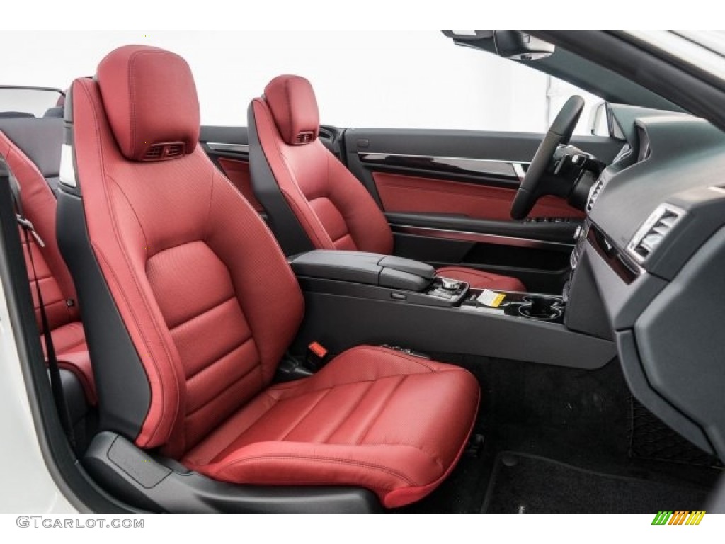 Red/Black Interior 2017 Mercedes-Benz E 400 Cabriolet Photo #118314530