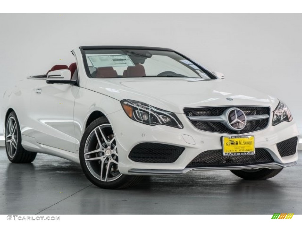 Polar White 2017 Mercedes-Benz E 400 Cabriolet Exterior Photo #118314719