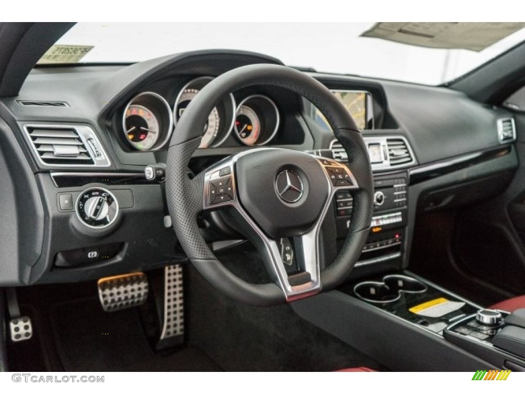 2017 Mercedes-Benz E 400 Cabriolet Red/Black Dashboard Photo #118315481