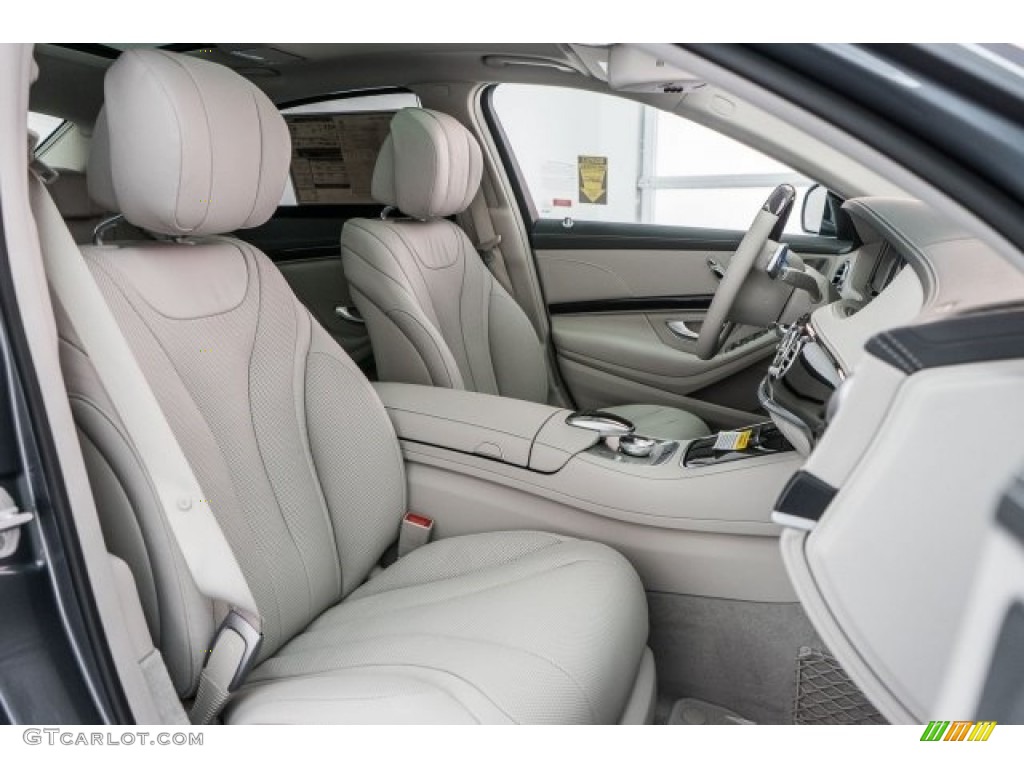 Crystal Grey/Seashell Grey Interior 2017 Mercedes-Benz S 550 Sedan Photo #118315496