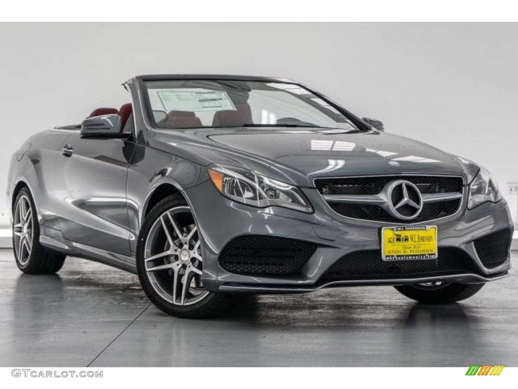 Selenite Grey Metallic 2017 Mercedes-Benz E 400 Cabriolet Exterior Photo #118315608