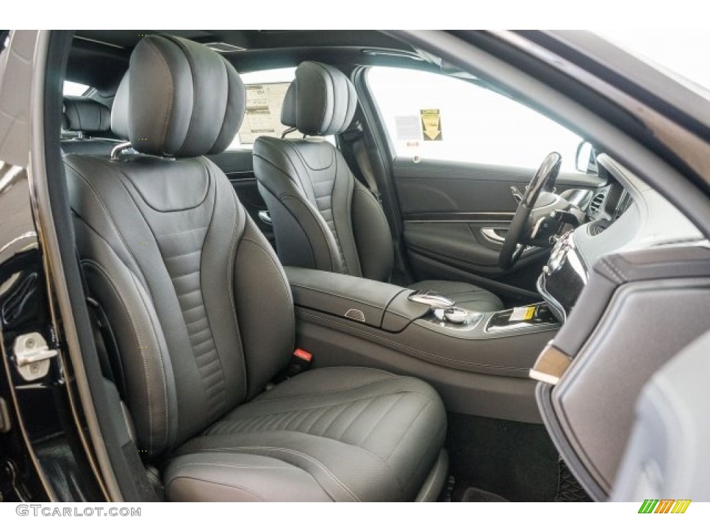 Black Interior 2017 Mercedes-Benz S 550 Sedan Photo #118315715