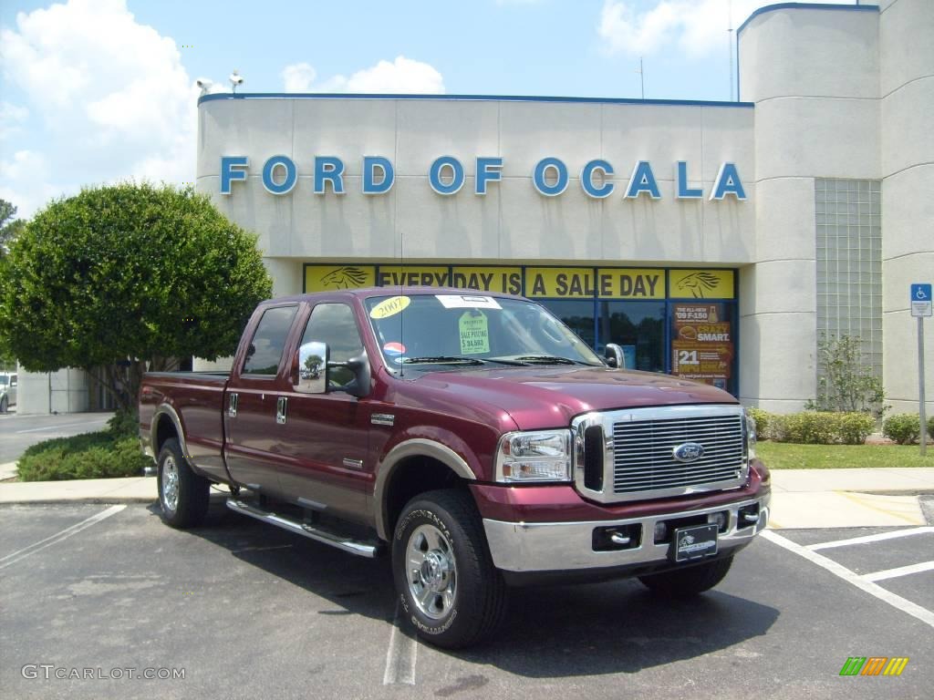 Dark Toreador Red Ford F250 Super Duty