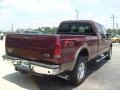 2008 Dark Toreador Red Ford F250 Super Duty Lariat Crew Cab 4x4  photo #3