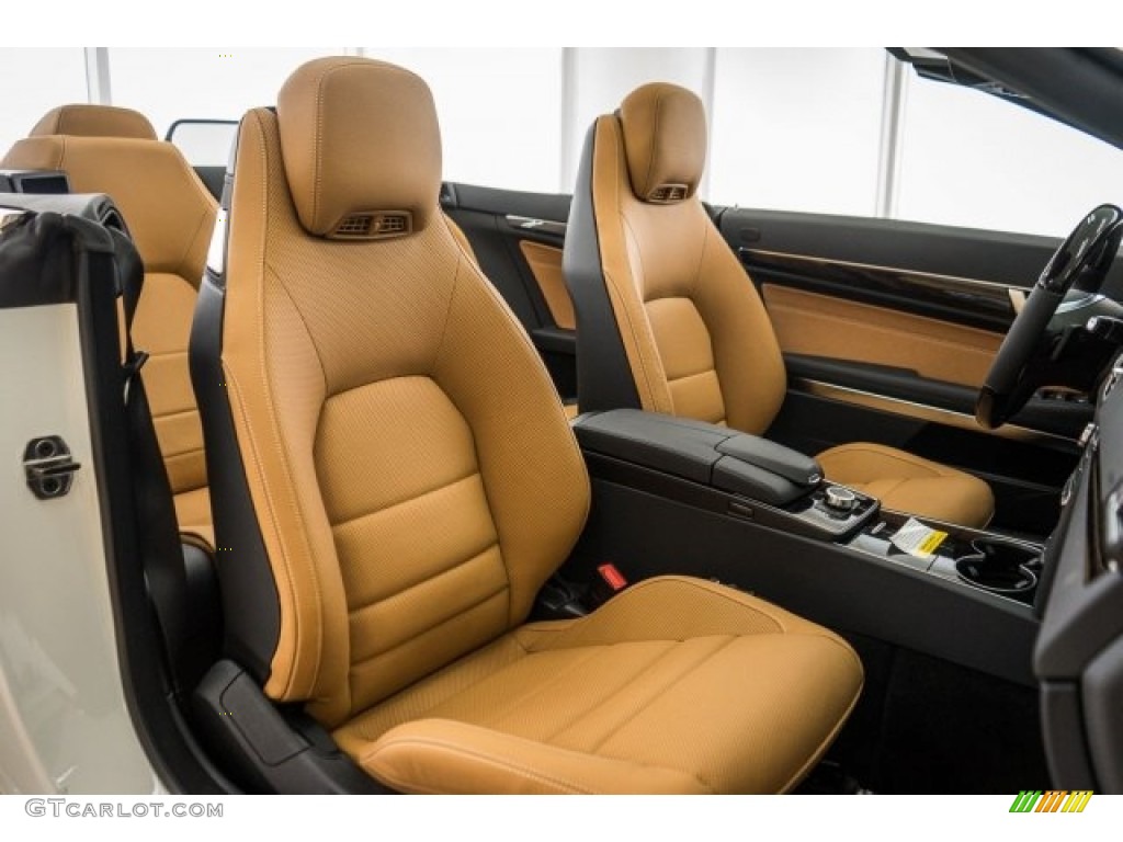 Natural Beige/Black Interior 2017 Mercedes-Benz E 400 Cabriolet Photo #118316312
